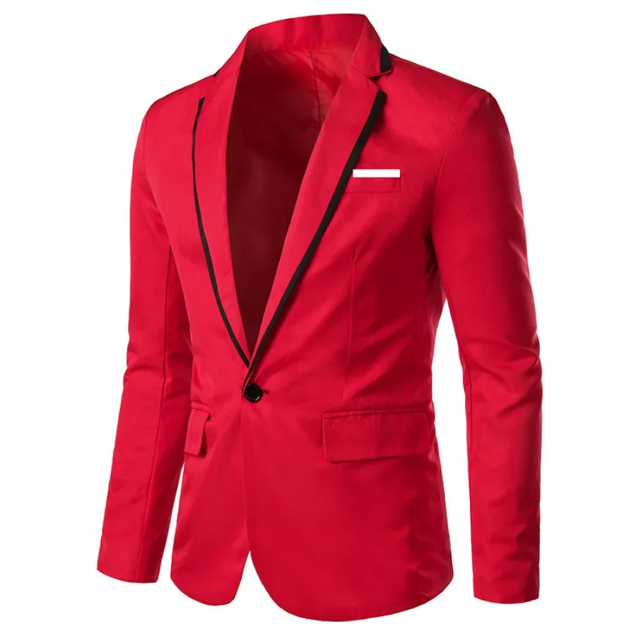 Plus Size 4XL 5XL Fashion Blazer Suits for Men Wedding Business Party Suits Outwear Coat Male Costume Homme Mens Blazer Suits