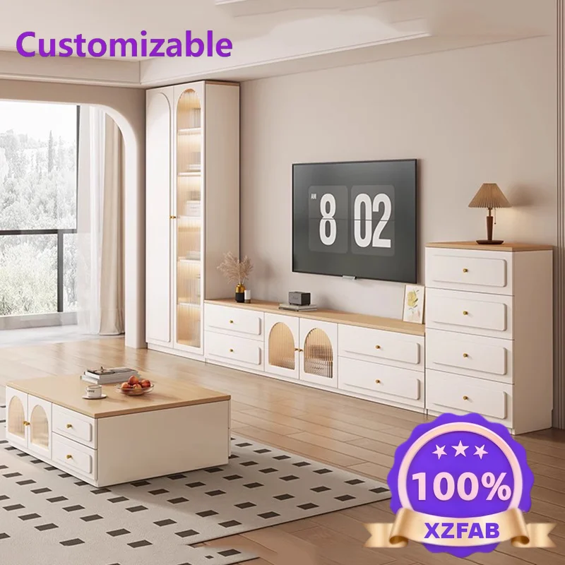 Factory Direct 2026 White Mobile Tv Table Living Room Display Luxury Mid Century Tv Stands Drawers Designer Organizer Suporte Pa