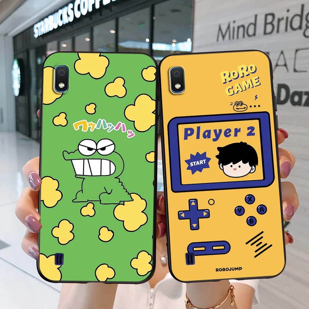 For Samsung A10 Case Phone Cover On Samsung Galaxy A10 GalaxyA10 A 10 SM-A105F A105 A105F black tpu case cartoon car funny