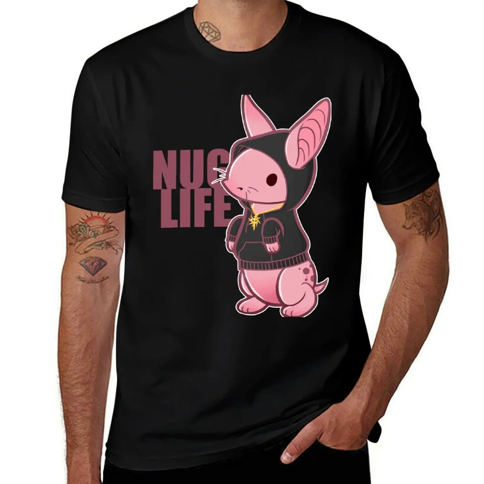 Nug Life T-Shirt Simple Line Art Print Tee T-Shirt
