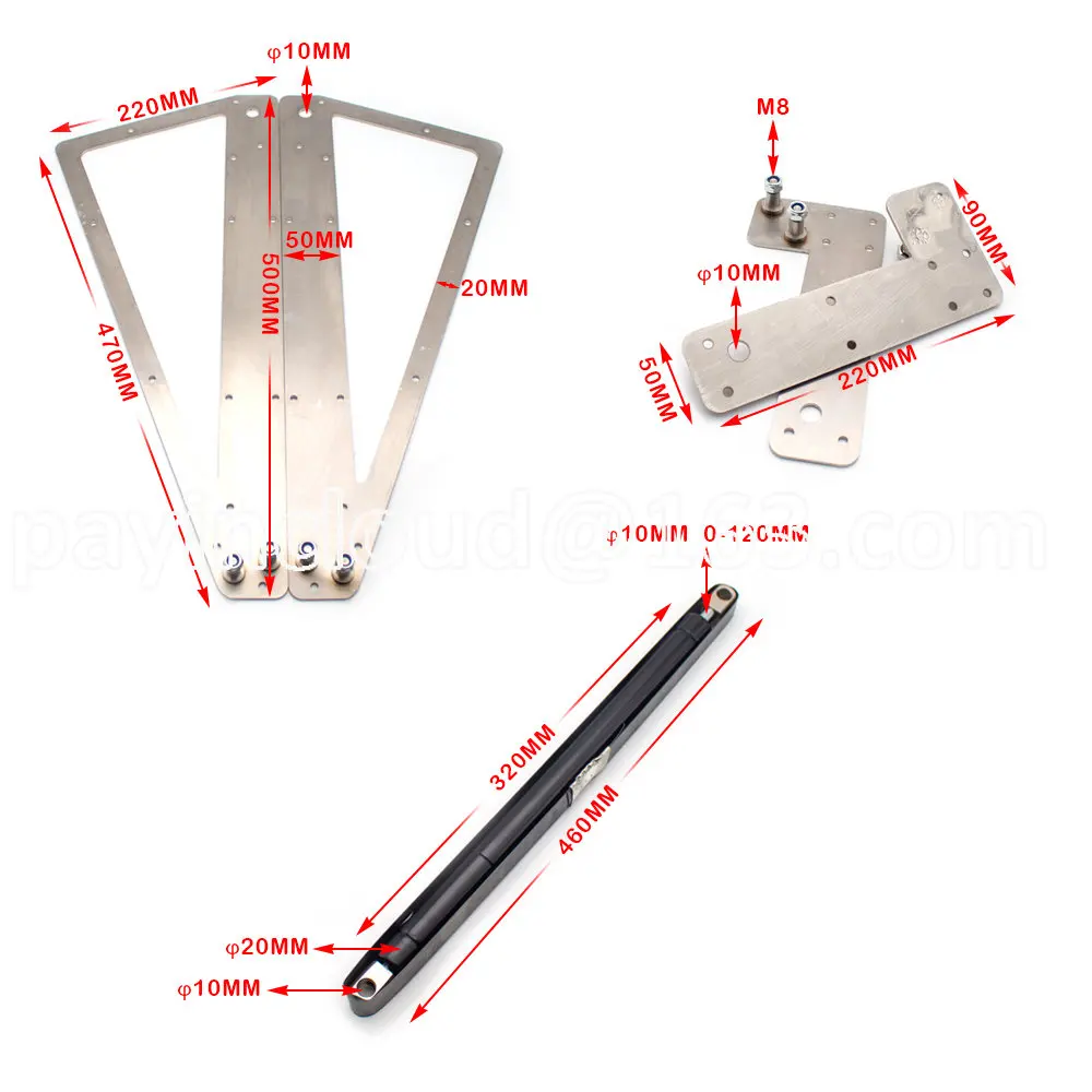 Home DIY Murphy Wall Bed Mechanism Hydraulic Hinge Hidden Bed Hardware Kit Fold Down Bed For 0.9-2M Bed