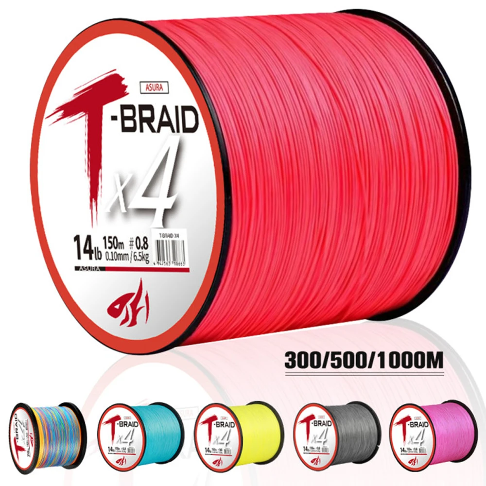 

ThornsLine Braid Fishing Line Upgrade Super Strong 4 Strands Multifilament PE Line 1000M Braided Line All For Fish pesca