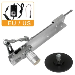 Telescopic Linear Actuator with Suction Cup 3-15CM Stroke Variable Speed 12V/24V DC Reciprocating Cycle Motor 45/90/120/200RPM