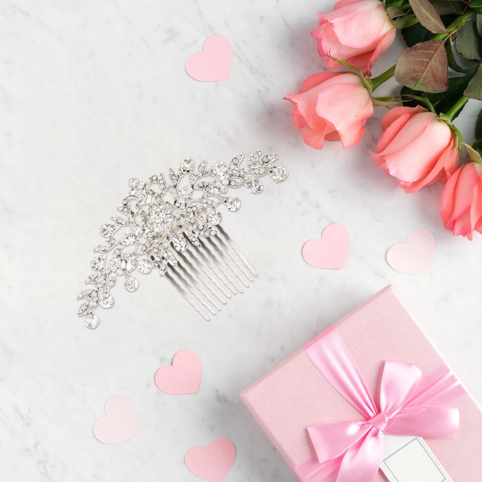 

Stunning Crystal Hair Comb Women Headpiece for Weddings Proms Parties Special Occasions Gift Hair Comb