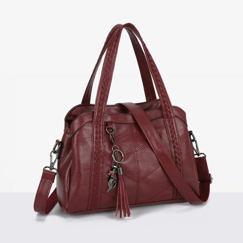 

Sac A Main Soft PU Leather Luxury Handbags Women Bags Designer Ladies High Quality Tassel Crossbody Bags Shopper Tote