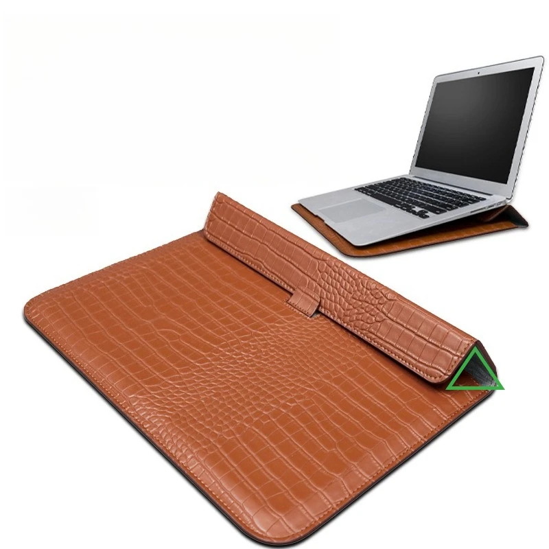 Crocodile PU Leather Magnetic Laptop Sleeve 16 15 14 13 12 11 Inch Pouch Case For Macbook Neo Air Pro M5 M4 M3 M2 M1 Accessories