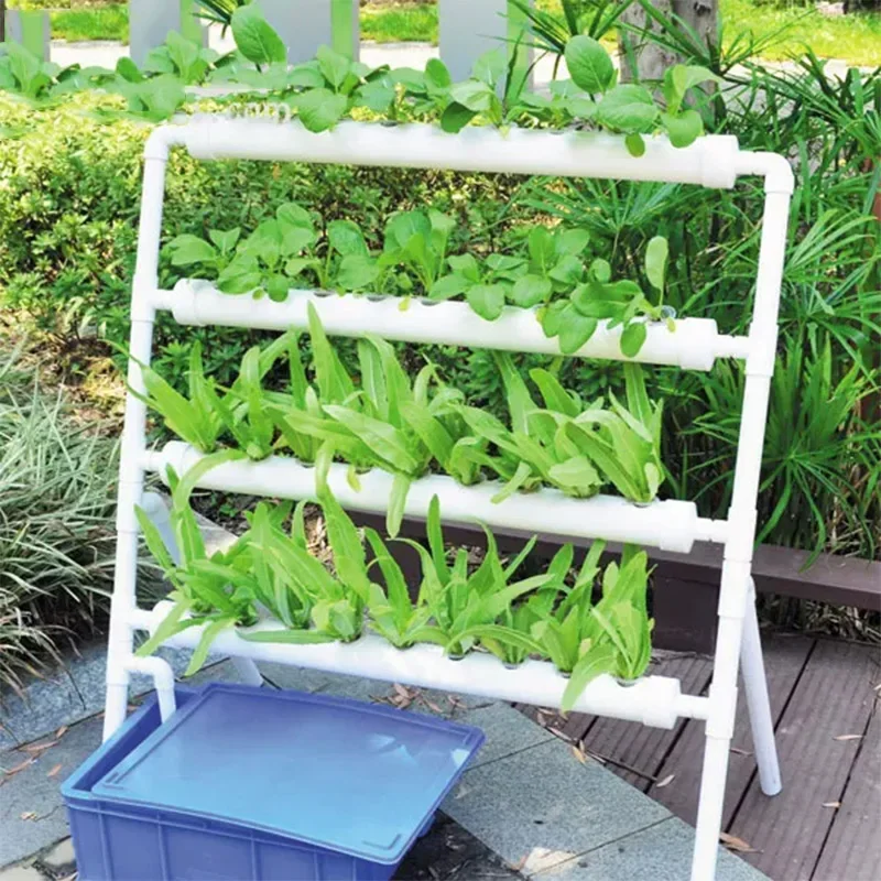 Soilless Growing System Kit, PVC Pipe Hydroponic Garden, Vegetable and Herb Growing Equipment, Automatic Water Circulation - view 6