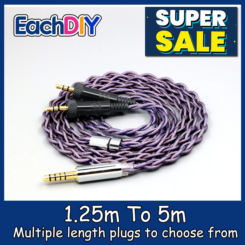 

Type2 1.8mm 140 cores litz 7N OCC Earphone Cable For Sony MDR-Z1R MDR-Z7 MDR-Z7M2 With Screw To Fix 4 core LN007892