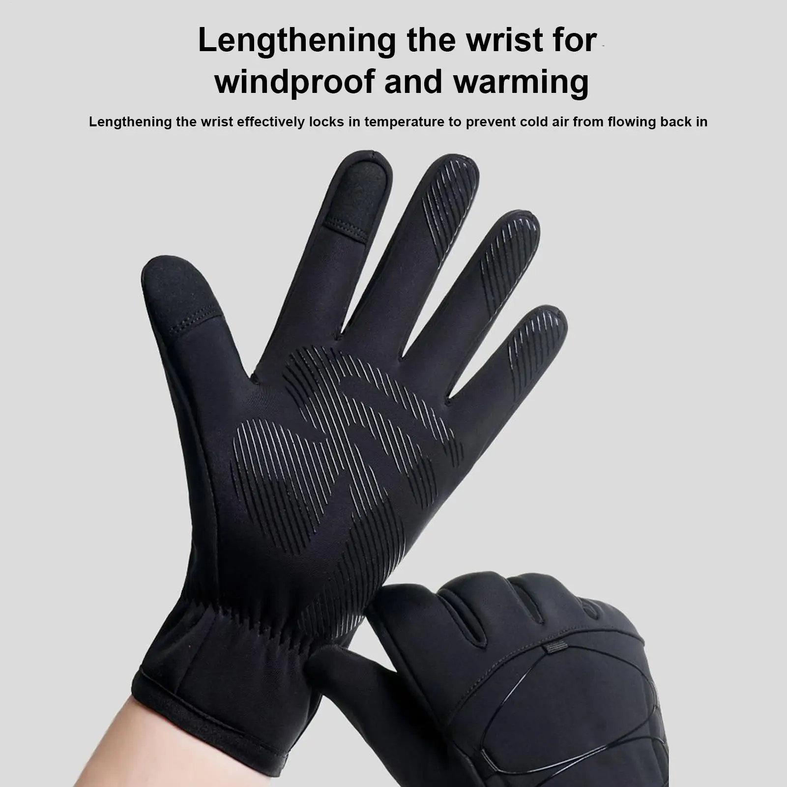 جديد قفازات التزلج لمس الطقس البارد قفازات دافئة مانعة لتسرب الماء القيادة القفاز للتزلج على الجليد الدراجات الصيد تجريب الصالة الرياضية
