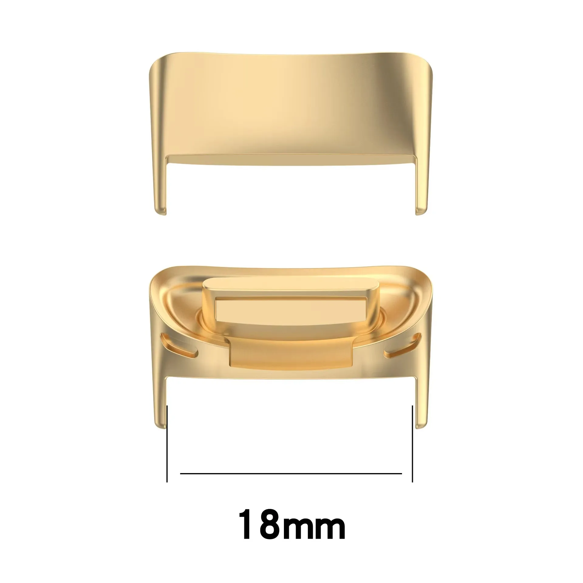 2pc 18mm Replacement Metal Connector Adapter for Fitbit Charge 6/Charge 5 Stainless Steel Connector Advanced Fitness Bracelet - view 5