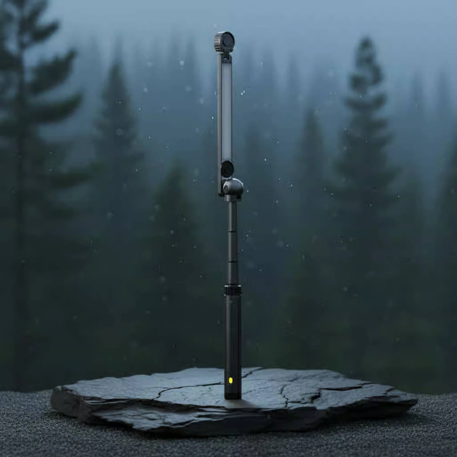 

Camping LED Light Matte Finish Foldable LED Light Portable Lamp Dark Gray