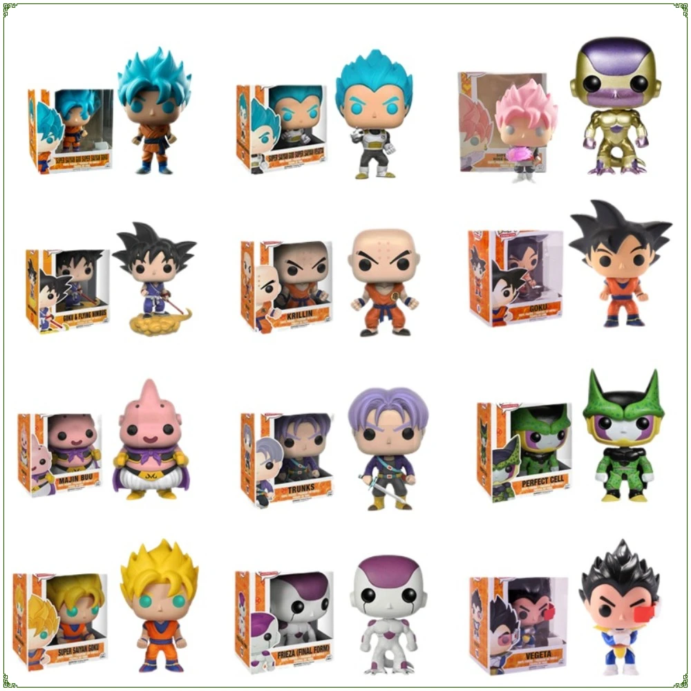 

FUNKO POP Figures Anime Dragon Ball Periphery Popular Character Son Goku Vegeta IV Toy Model Decorative Gifts Multiple Choices