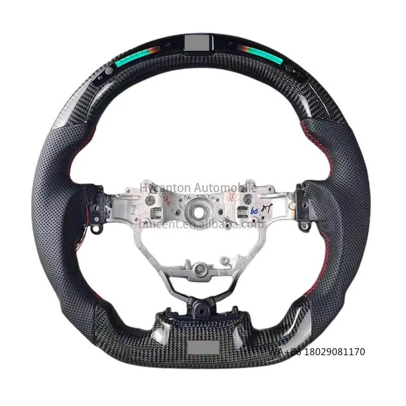 

Auto Upgrades Advanced Carbon Fiber LED Perforated Leather Steering Wheel for Lexus IS200 IS300 Steering Wheel