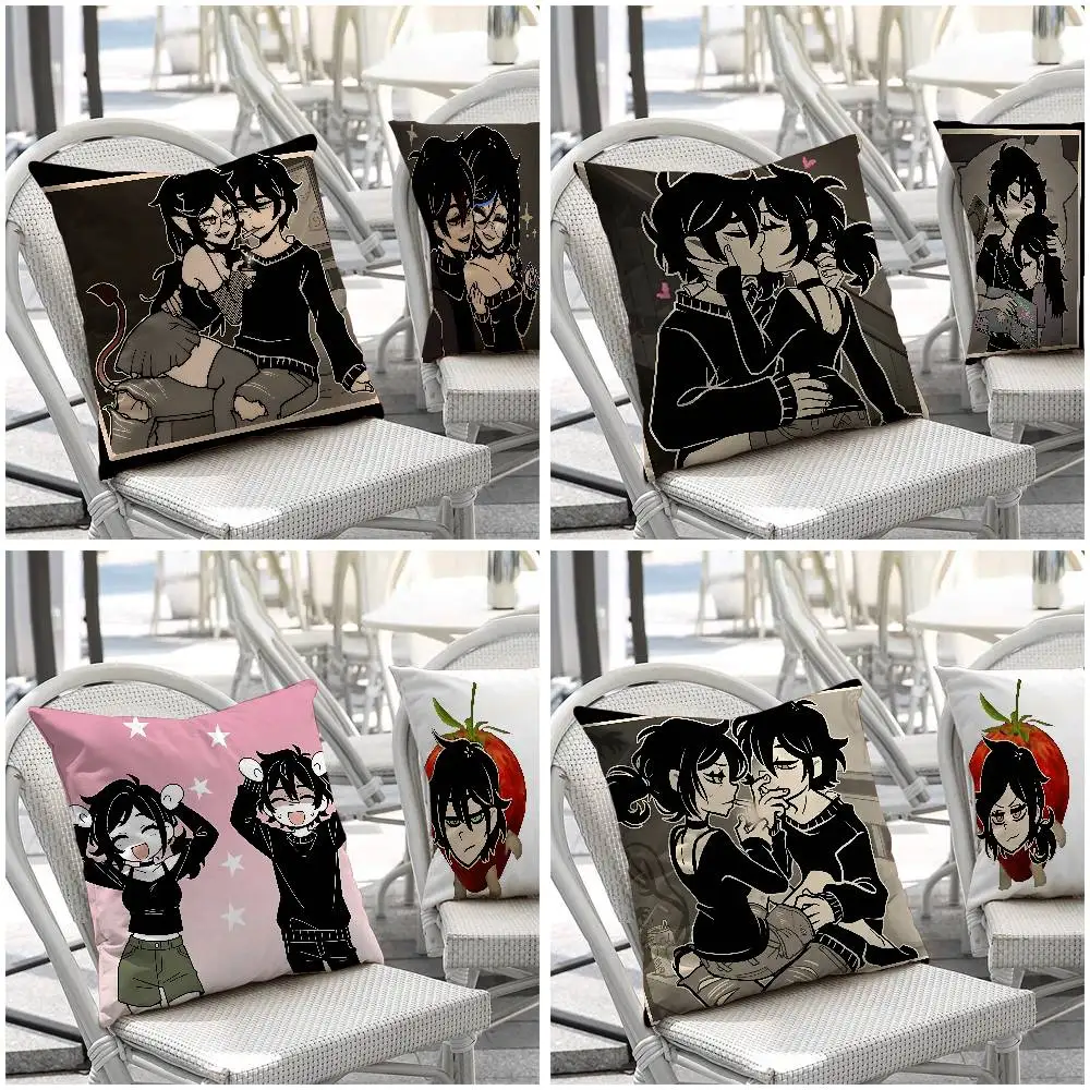 

T-The Coffin Of Andy And Leyley-S Pillow Case Throw Pillow Cover Nordic Vintage Style Cushion Covers Home Living Room Sofa Couc