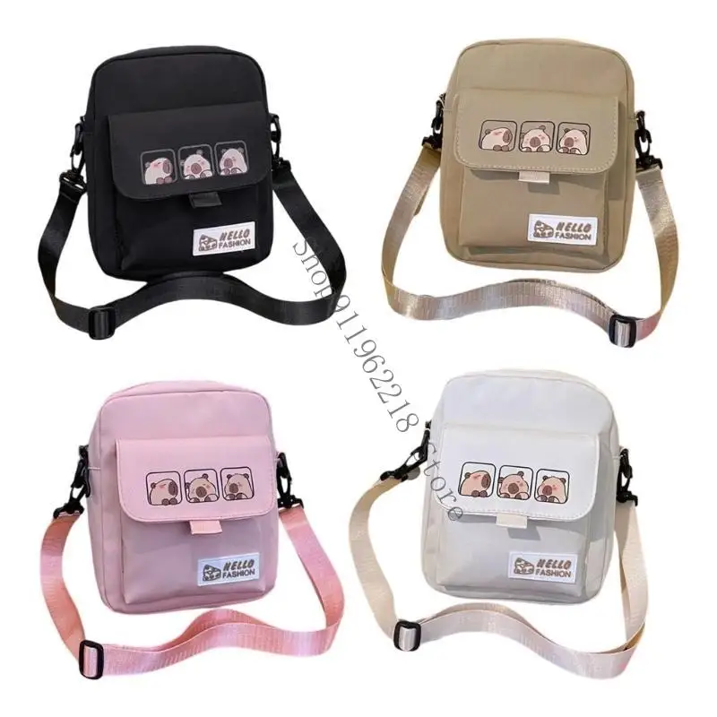 

Adorable Capybara Crossbody Bag Design Compact Polyester Shoulder Bags with Adjustable Strap For Daily Essential 066F