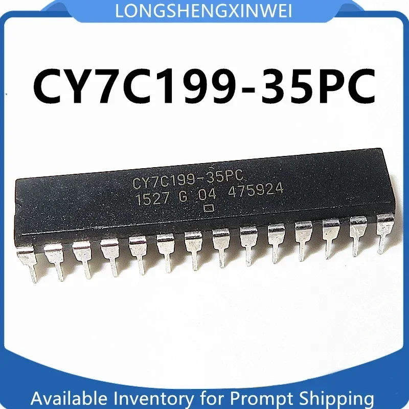 1PCS CY7C199 CY7C199-35PC Inline DIP-28 Memory Chip NEW