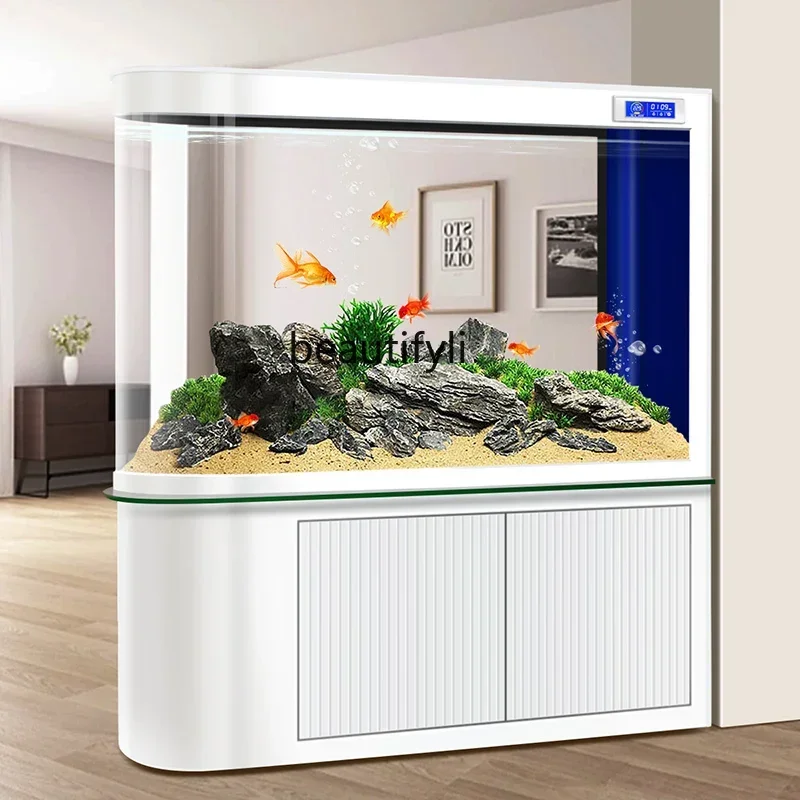 

A15 New fish tank partition screen living room household bottom filter aquarium medium and large
