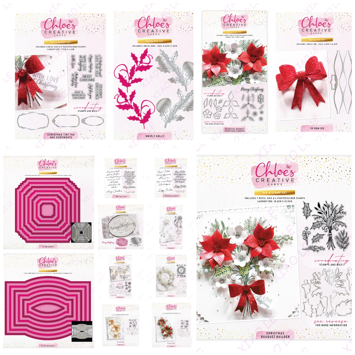 

Christmas Tiny Tag and Sentiments Metal Cutting Dies For DIY Scrapbooking Photo Cutting Die Paper Cards Embossing Decorative