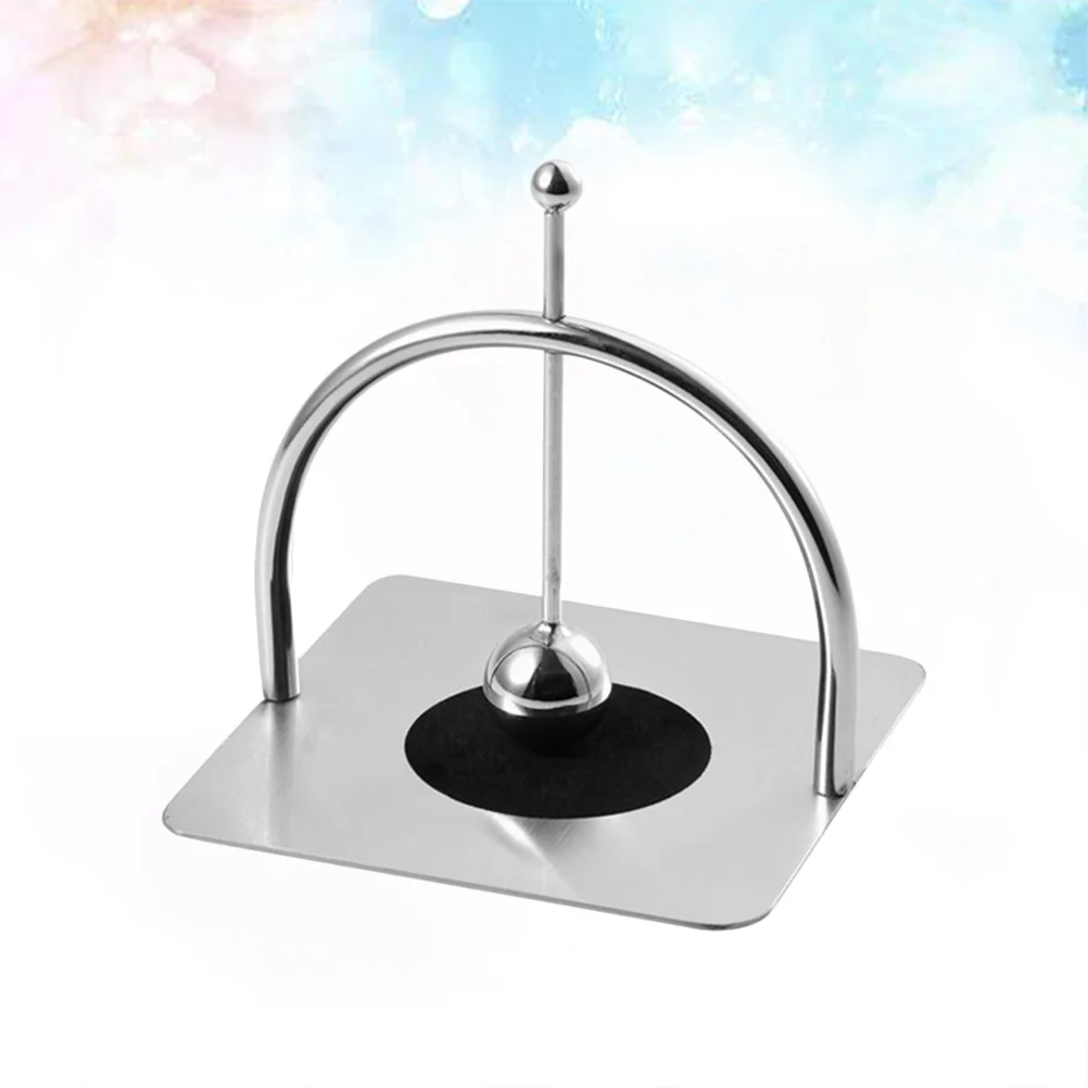 Stainless Steel Flat Napkin Holder Household Simple Tissue Countertop Stand with Pressure Bar for Kitchen Bedroom