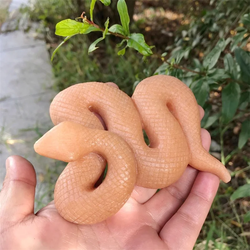 

1 шт., фигурка змеи из натурального камня, 10,5 см