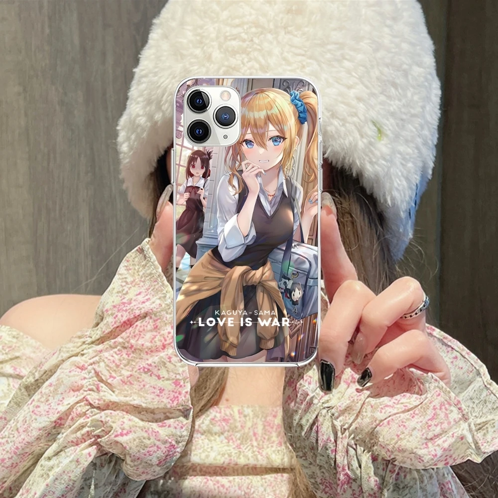 Kaguya Sama Hayasaka Mobile Phone Case for iPhone 15 14 13 12 11 X XR XS 8 Pro Max Plus Mini Clear Transparent Phone Cover Shell