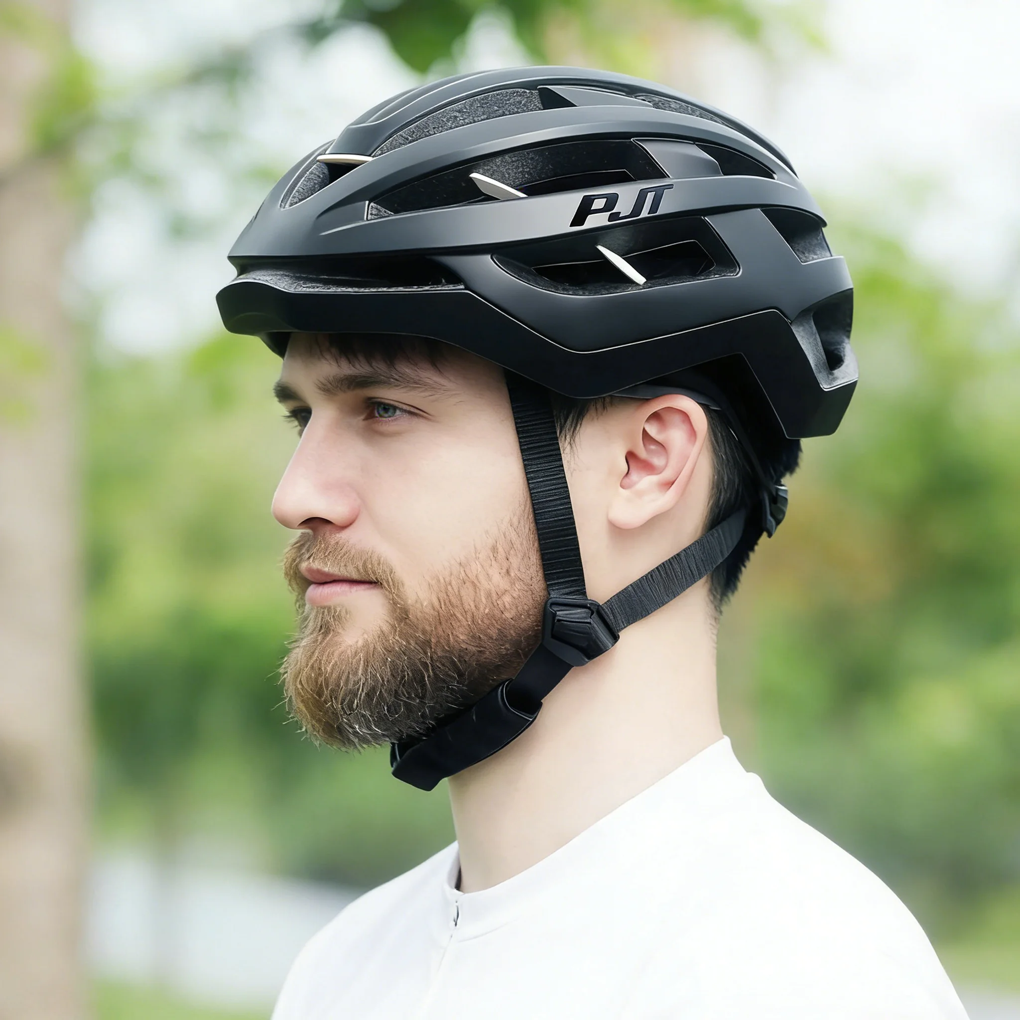 PJT Neuer PC-Fahrradhelm mit Vollkantenschutz, Ultraleichtes 3D-Stiffener-Design, MTB- und Rennradhelm, Erwachsenen-Radsicherheitshelm – Detail 18