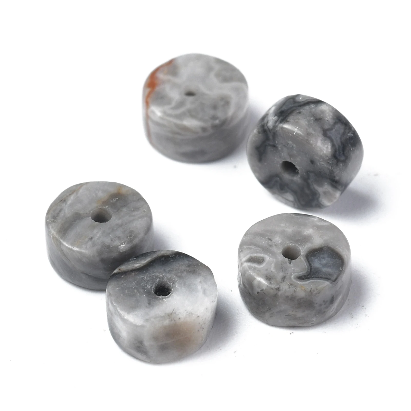 6mm Natural Yellow Tiger Eye Stone Flat Round Heishi Loose Beads for Bracelet DIY Jewelry Making about 119~131pcs/strand