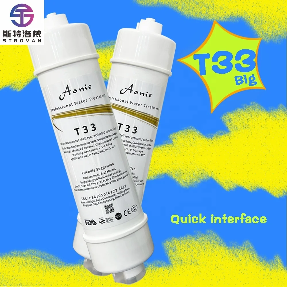 

STLF High Quality Water Filter for Home Ceramic Bio Media Mineral T33 Water Filter Cartridge