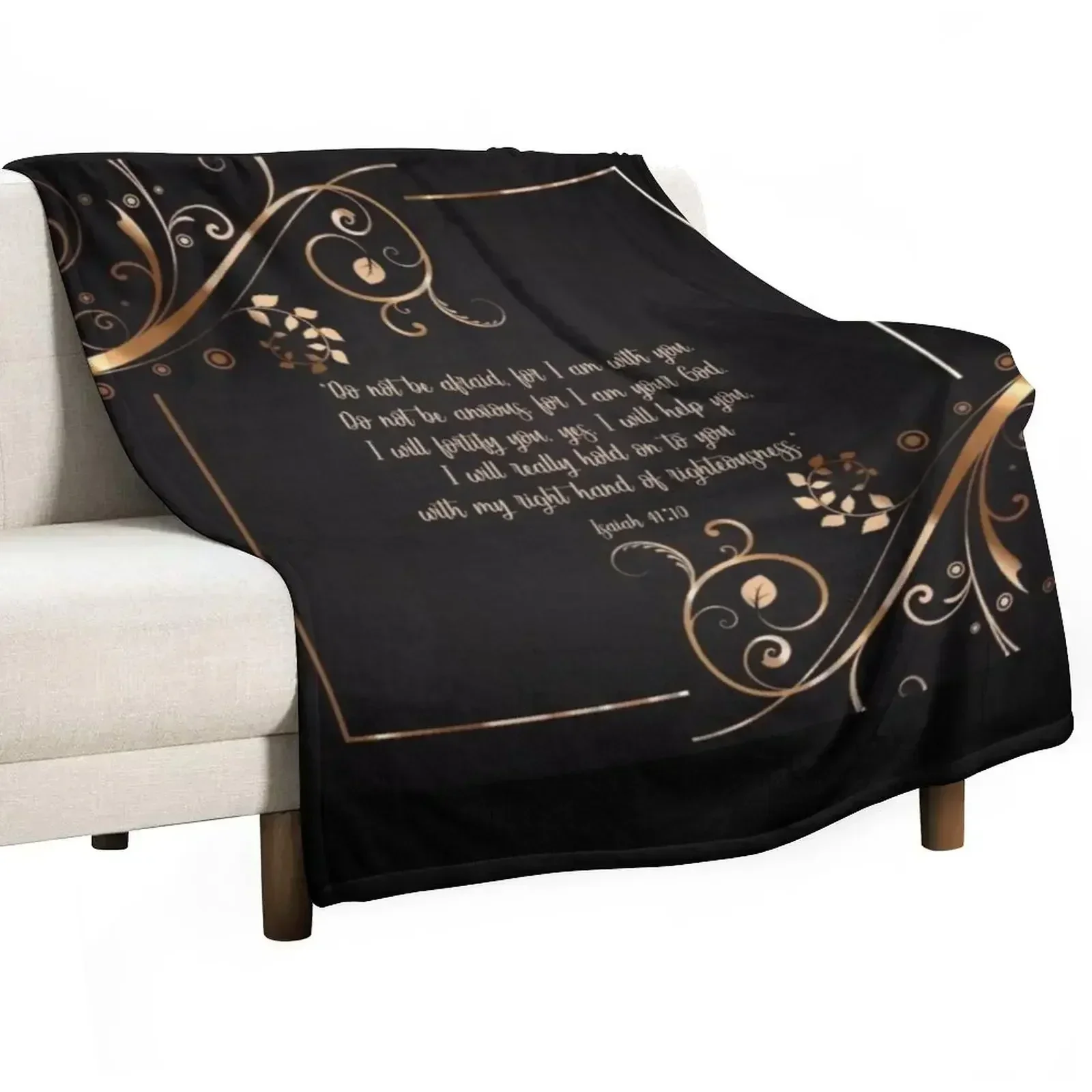 

Isaiah 41:10 Throw Blanket Air Conditioner Soft Blanket for Office Home