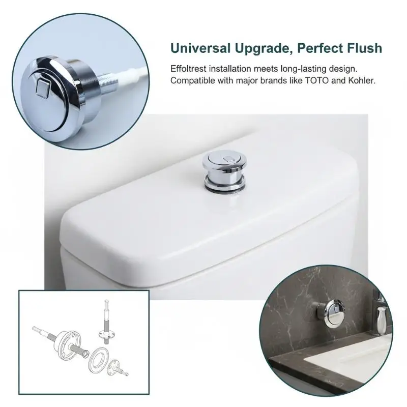 A27F Replacement Toilet Flush Button Compatible with GEBERIT TYP280 Water Tank Accessories Reliable Bathroom Use