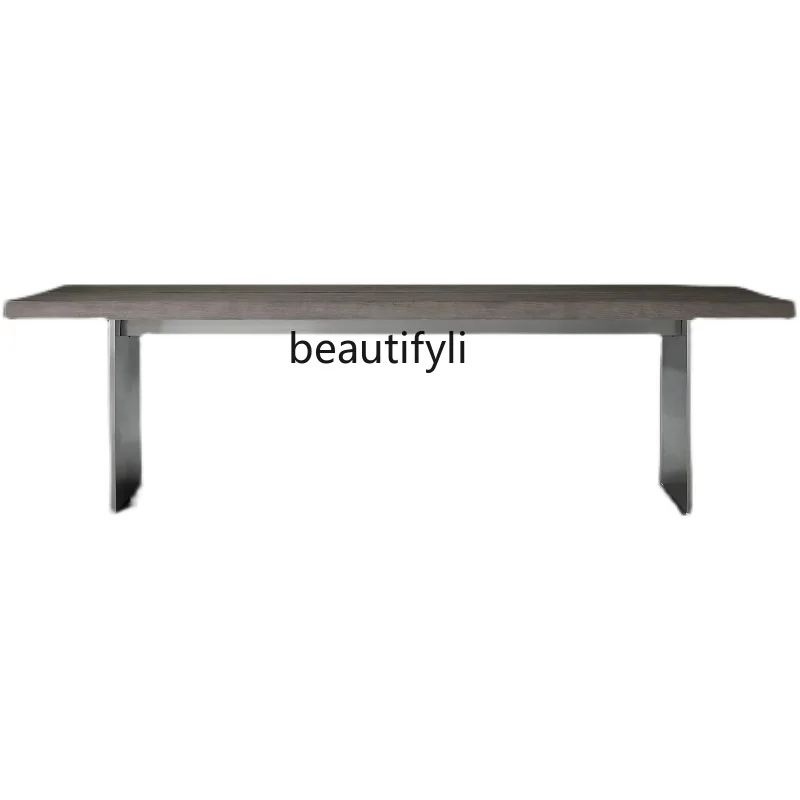 

Liliang Style Retro Solid Wood Dining Table Simple Modern Creative Office Desk Industrial Style Conference Table Long Table