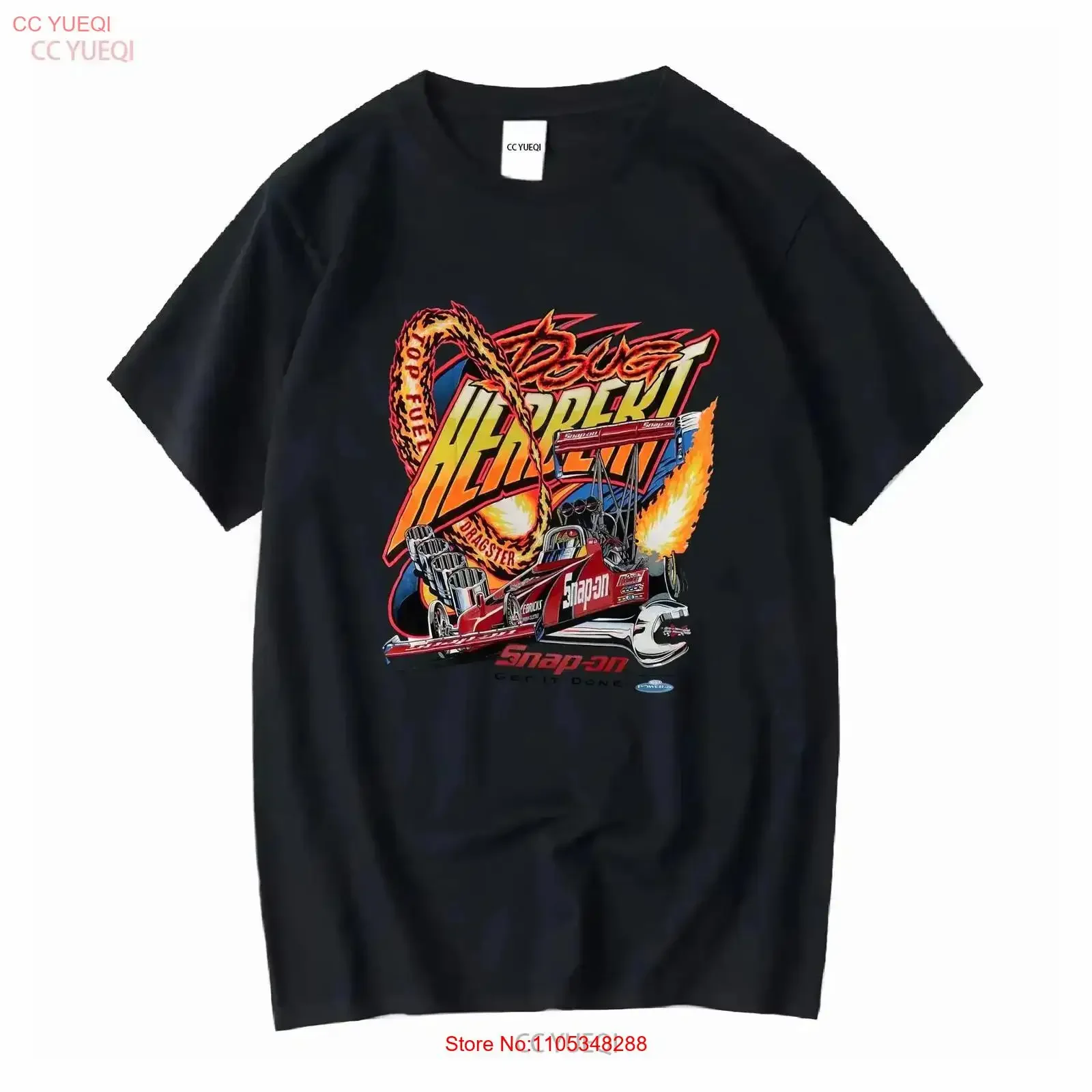 Vintage Snap On Doug Herbert T Shirt Top Fuel Dragster Rare 2006 Washed designer clothes homme Soft Slightly vintage Washed