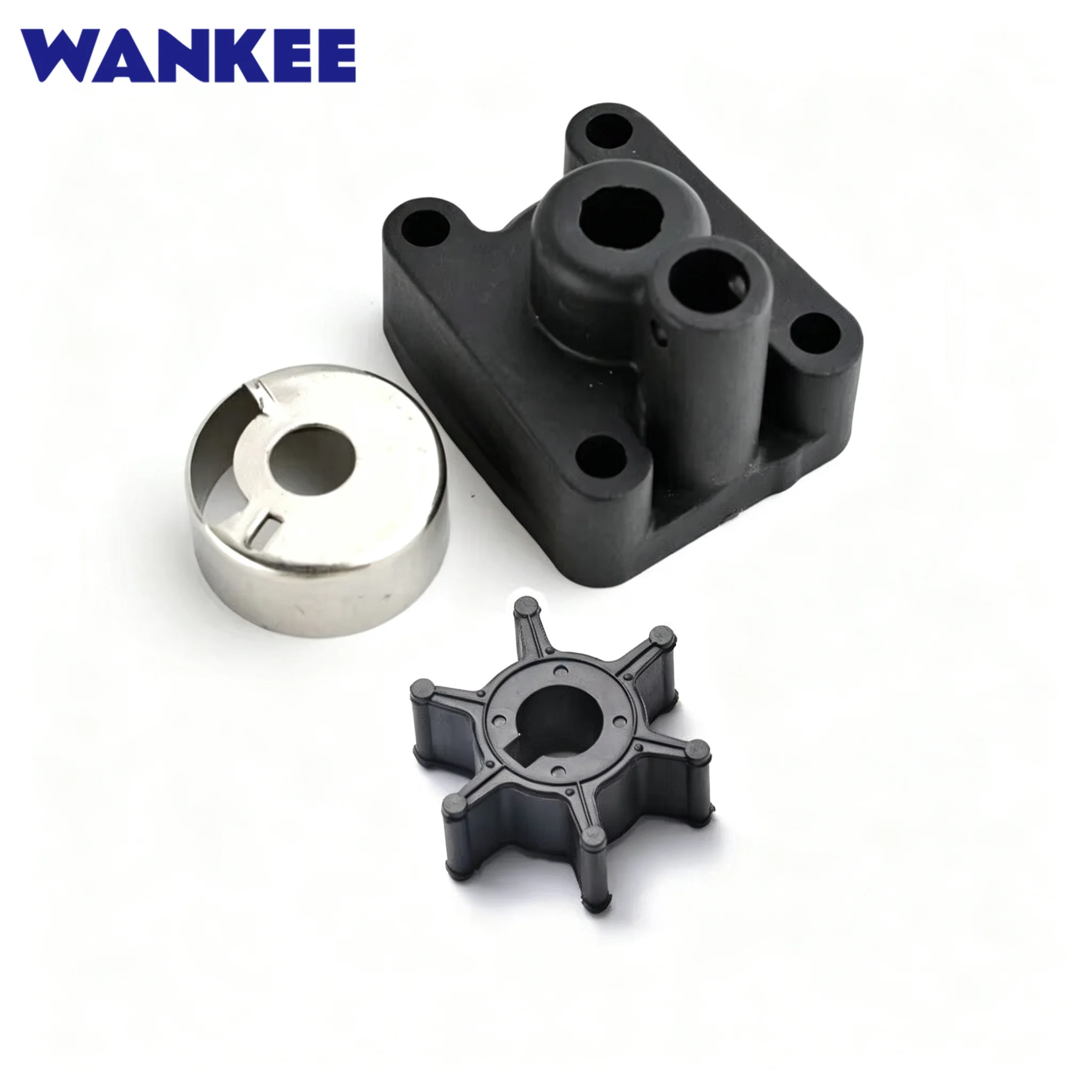 Water Pump Impeller 6L5-44352-00 for Yamaha 3HP F2.5HP 2 Stroke Outboard Motor Powertec