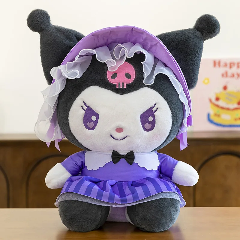 

Новая милая плюшевая игрушка Sanrio Kuromi, кукла Мелоди, подарок на день рождения для детей, Куроми, Синаморолл и Май Мелоди в стиле Лолита