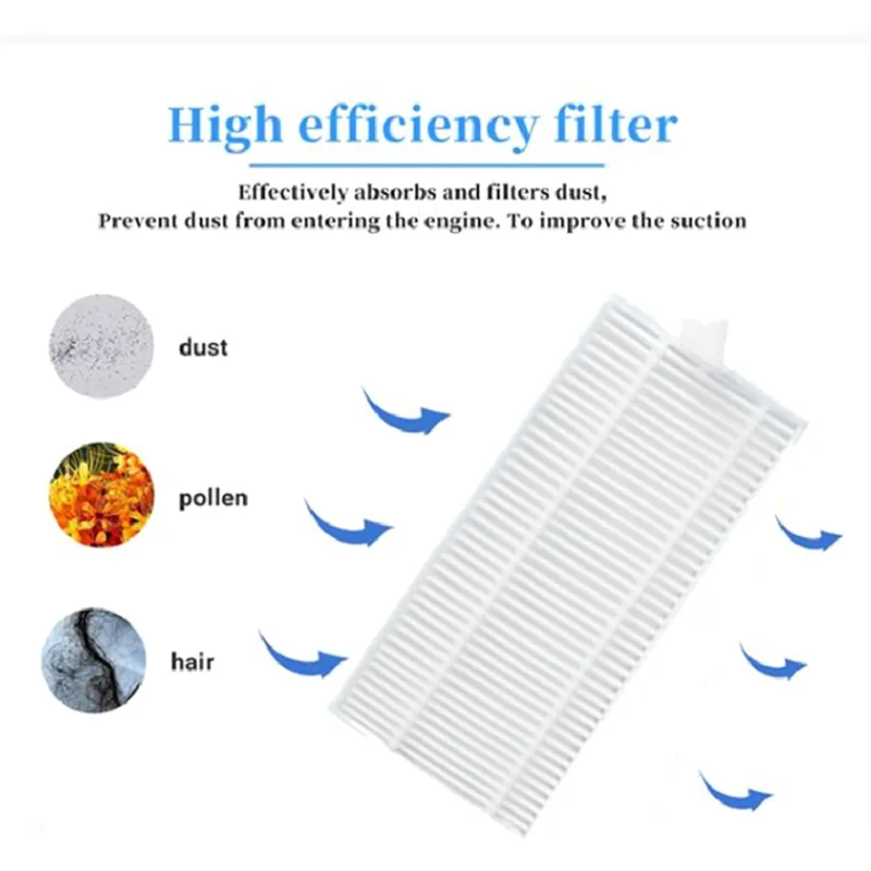 DHIPP-12 шт. Основный фильтр для ROPVACNIC S1/A1, Tipdiy G90, Betboyles V75S, VIPSUN Z1, запасные части для пылесоса