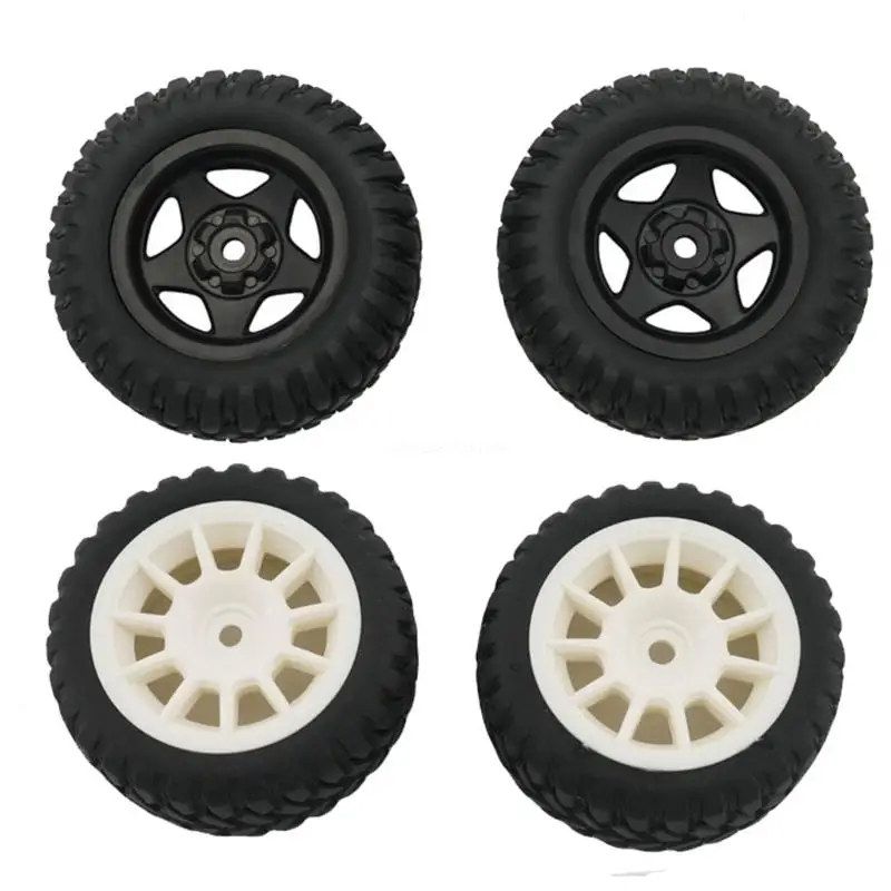 

4Pcs 70mm Rubber Tyre Wheel Rims Rubber Tires Replacement for SY1201 SY1202 Dropship