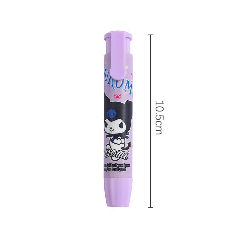 Cute Sanrio Eraser Kawaii Mymelody Kuromi Hello Kitty Student Cartoon Press Rubber Erasers School Supplies Creative Stationery