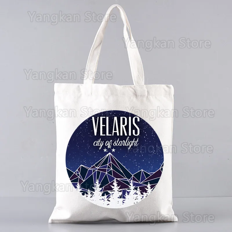 

ACOTAR Velaris City of Starlight The Night Court New Female Handbags Hot Selling Fashion Handbag Canvas Bag Tote Ladies Casual