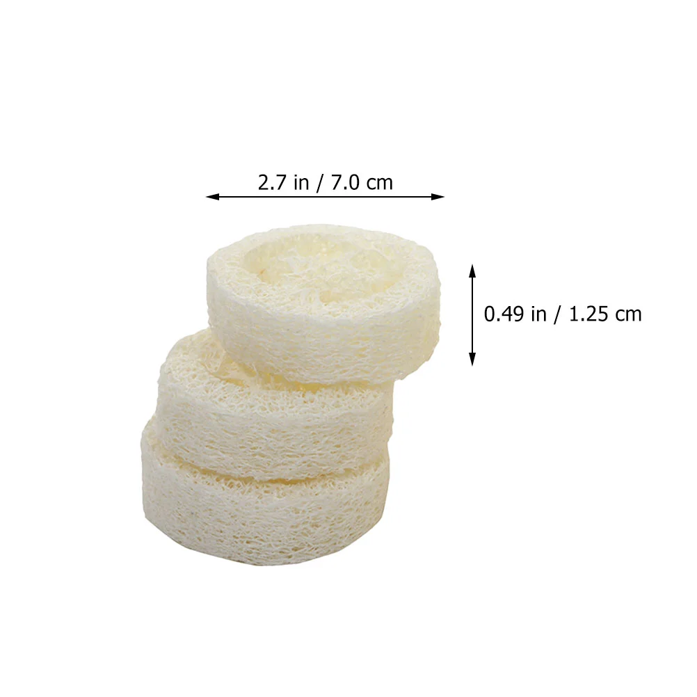 5 Pcs Household Soap Bath Wipe Brush Travel Holder Natural Loofah Dish Washing Sponge Slices Sponges Cleaning