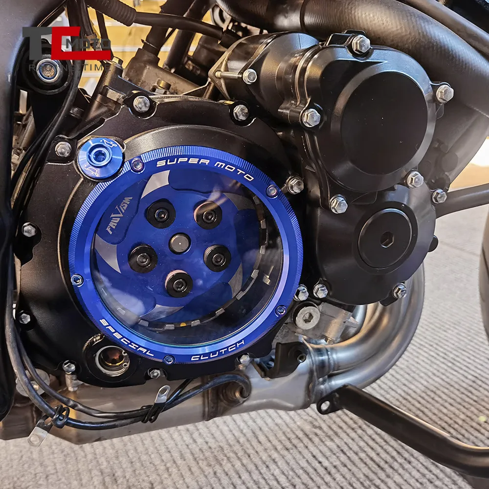 Clear Clutch Cover For Suzuki GSR750 2011-2017 GSR600 2006-2011 Engine Guard Protector GSR 750 600