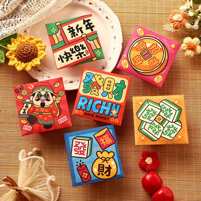 Chinese New Year Red Envelopes 48pcs Red Envelopes 2027 Lunar Year Lucky Money HongBao Envelopes