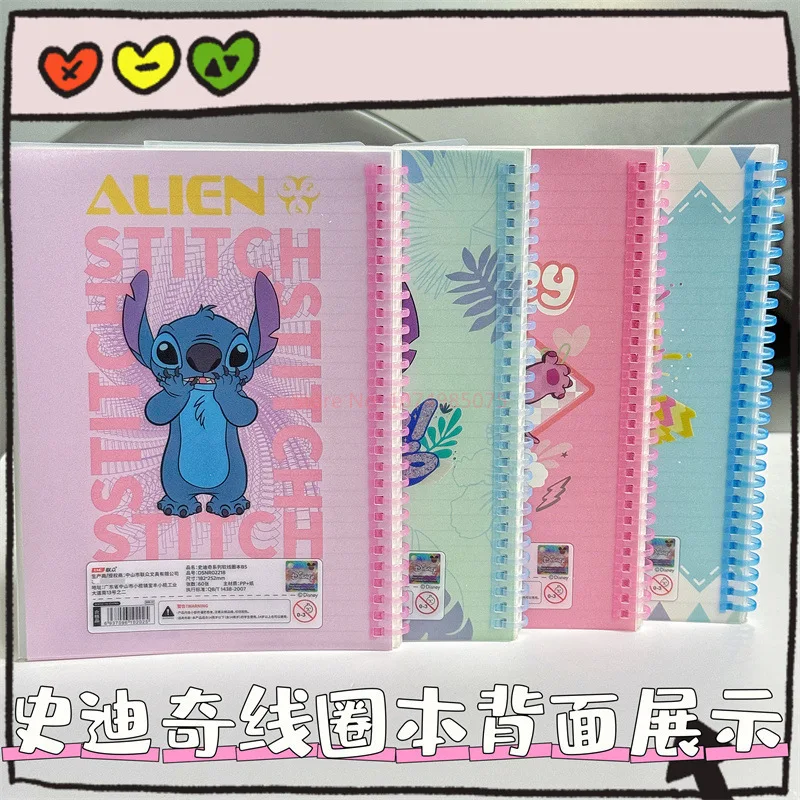 Disney Star Baby Stitch B5 Notebook Lilo & Stitch Cartoon Cute Coil Book Student Stationery Notepad School Supplies Wholesale