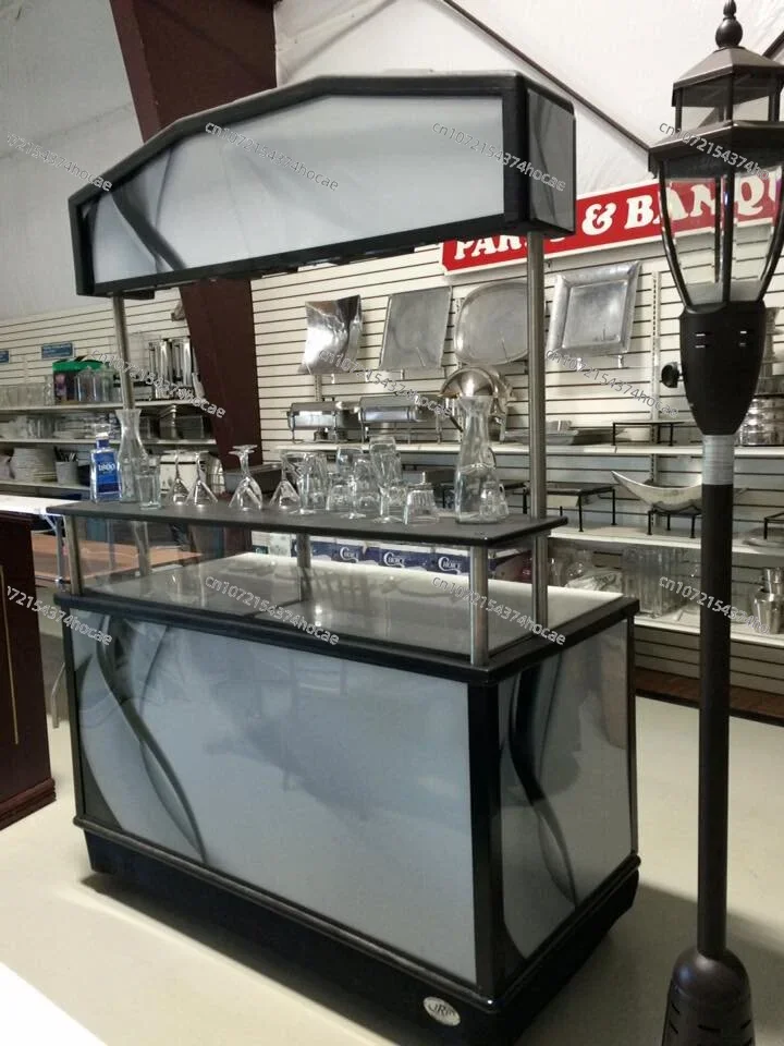 Foldable Portable Bar Counter Table, Versatile Banquet Furniture for Outdoor Catering and Events