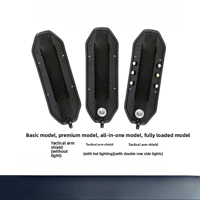 Burst Arm Shield Multi-function Attack and Defense Integrated Small Shield Metal Aluminum Alloy Arm Guard Security Patrol