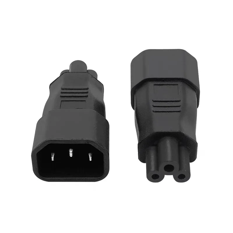 IEC 3Pin C6 male to 3Pin C13 Female Micky Mini Power Adapter Convertor Adaptor