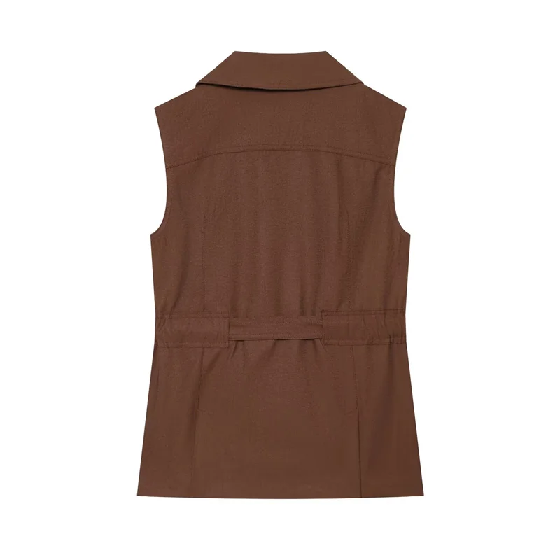 Guobioziy Women's Top 2026 New Style Women's Trench Coat Vest With Lining Finely Crafted And Practical Pockets