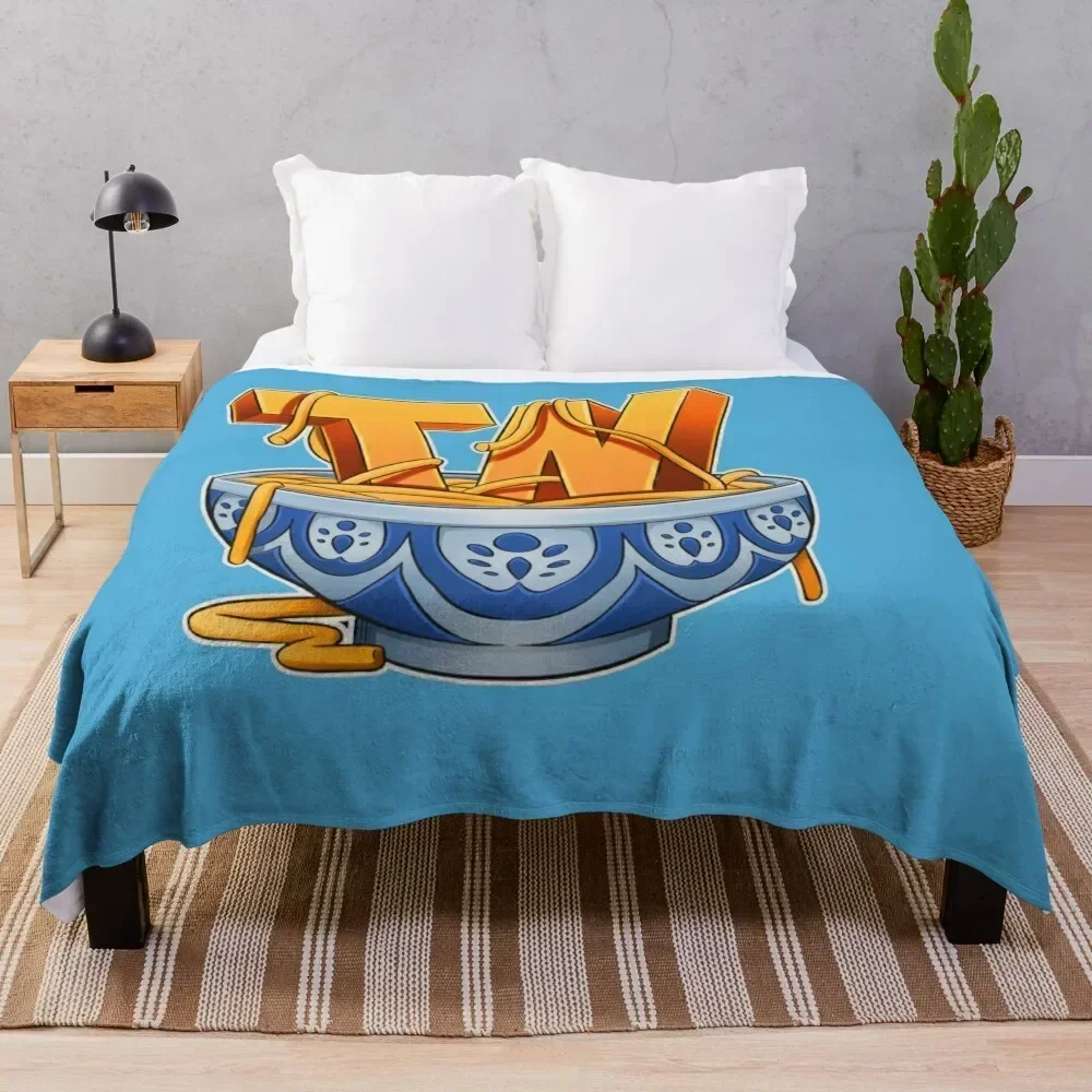 

thinknoodles funny gamer Throw Blanket Flannel Fabric Sofa Quilt Hairys Blankets