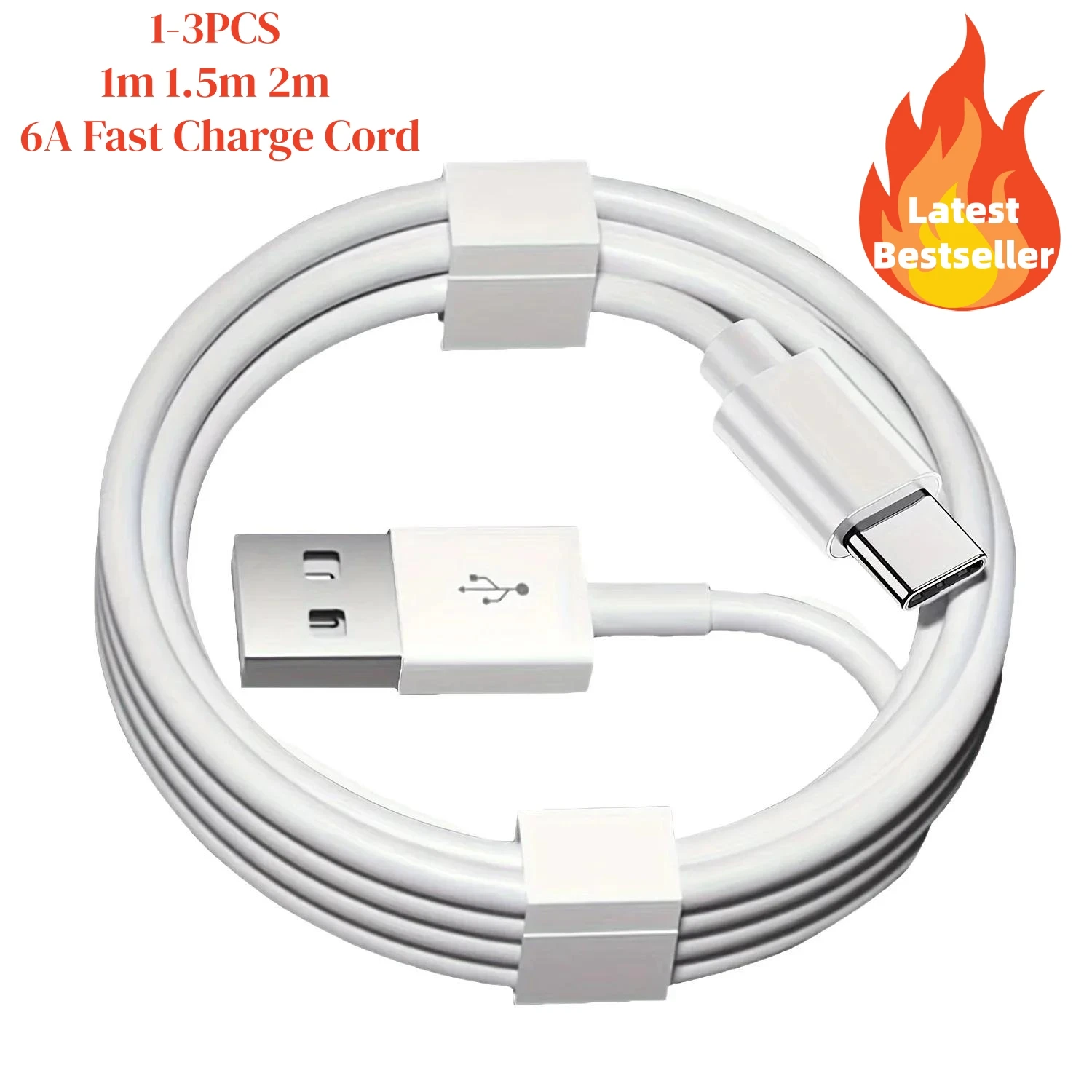 NEUES 6A USB Typ-C Superschnelles Ladekabel Nylon-Datenkabel für Xiaomi Oneplus Huawei POCO Samsung Mobiltelefon USB-C Kabel
