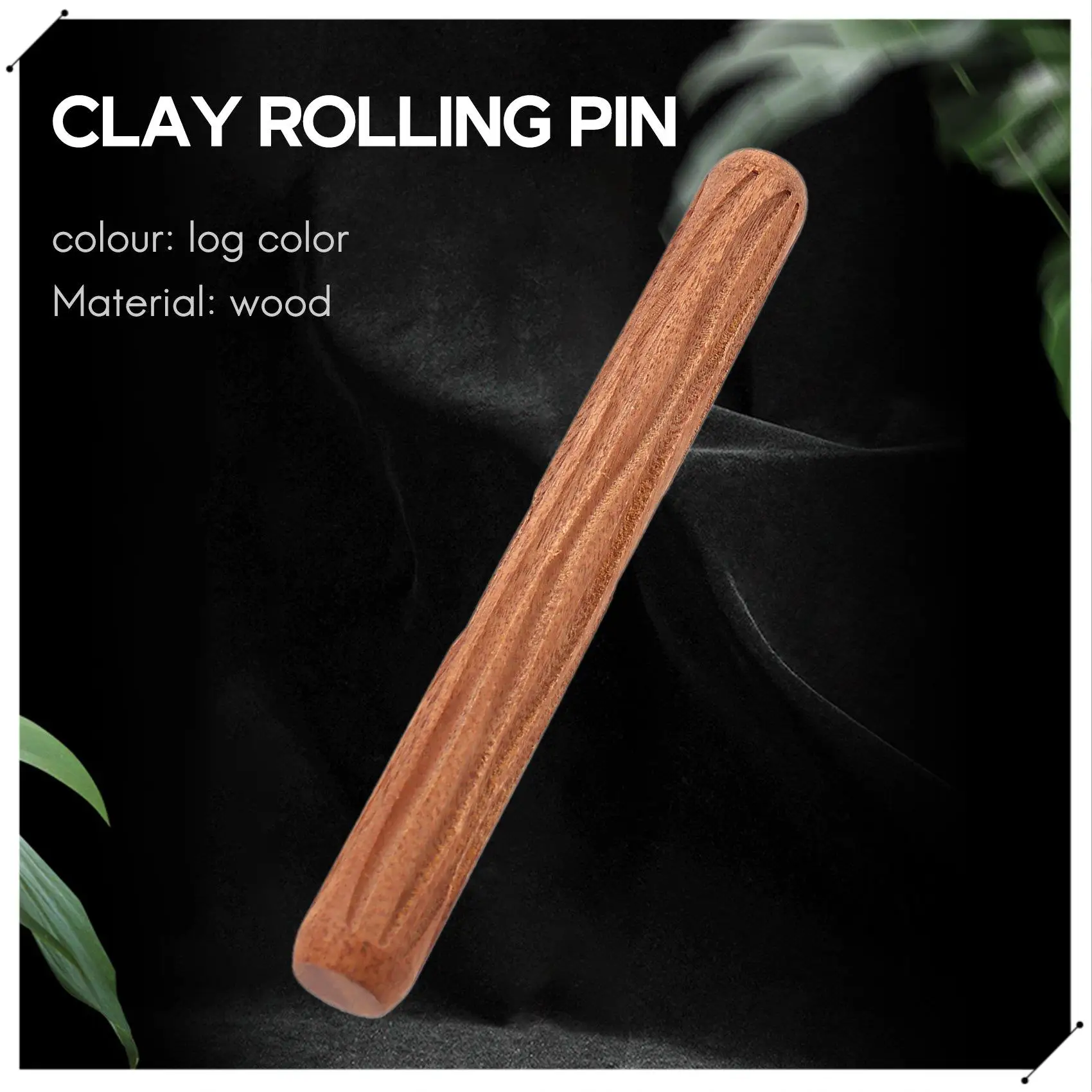2Pcs Clay Modeling Pattern Rollers, Cobblestone Wood Grain Pattern Clay Rolling Pin Textured Hand Roller Pottery Tools