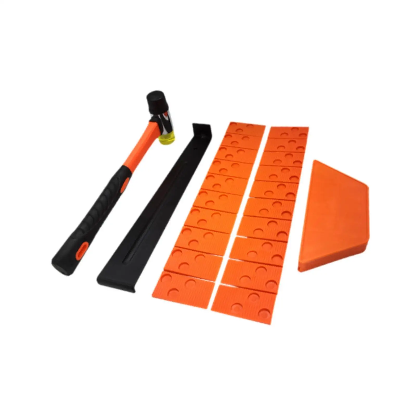 23Pcs Household Wooden Flooring Installation Tools with Gaskets High Strength Wooden Floor Fitting Hammer Pull Bar Hook